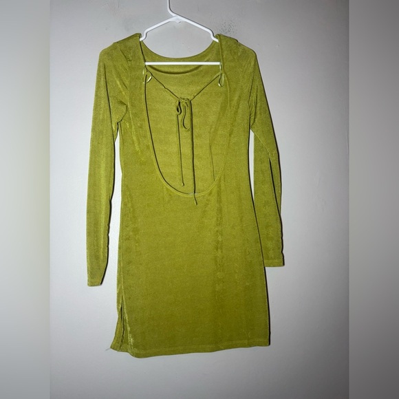LIONESS Montana green mini dress size small - Picture 6 of 6
